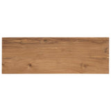 vidaXL Wandtafel Naturel 90 x 30 x 80 cm Massief Teakhout