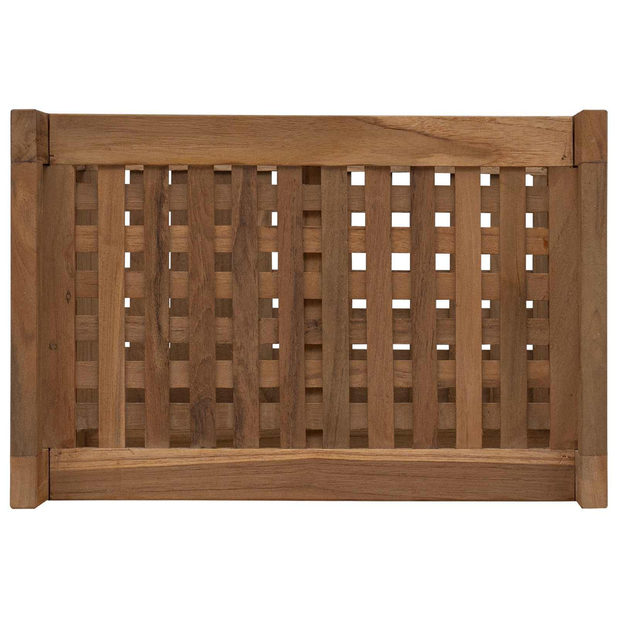 vidaXL Badkamerrek Naturel 45 x 30 x 45 cm Massief Teakhout