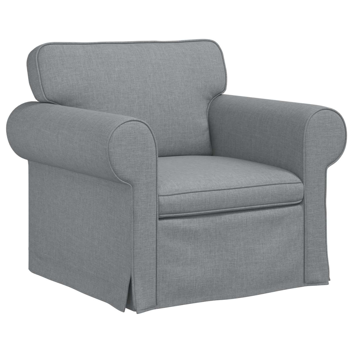 vidaXL Sofa Light Grey 95 x 82 x 80 cm Fabric