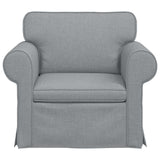 vidaXL Sofa Light Grey 95 x 82 x 80 cm Fabric