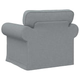 vidaXL Sofa Light Grey 95 x 82 x 80 cm Fabric