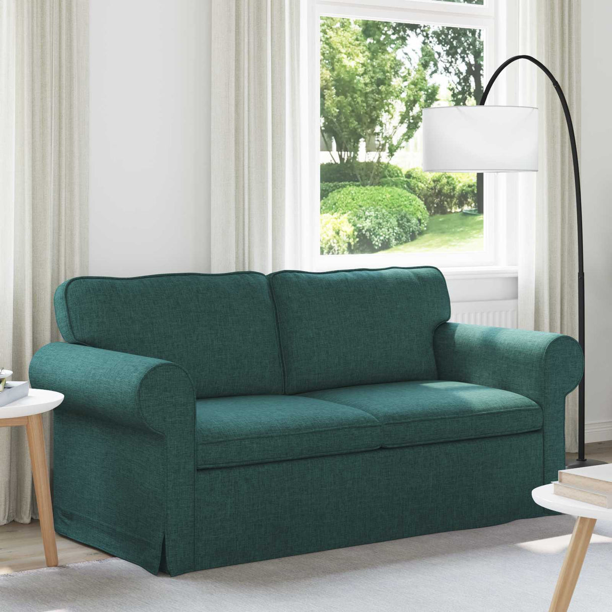 vidaXL Sofa Light Grey 95 x 82 x 80 cm Fabric