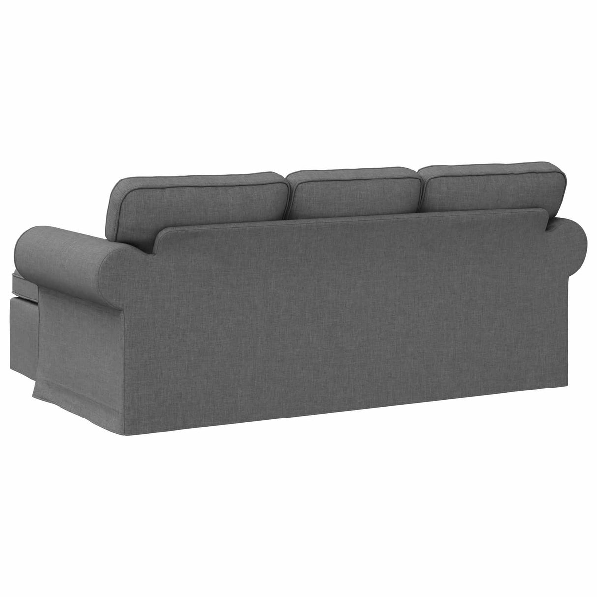 vidaXL Bank Donkergrijs 195 x 138 x 80 cm Stof