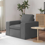 vidaXL Bank Lichtgrijs 103 x 80 x 82 cm Stof
