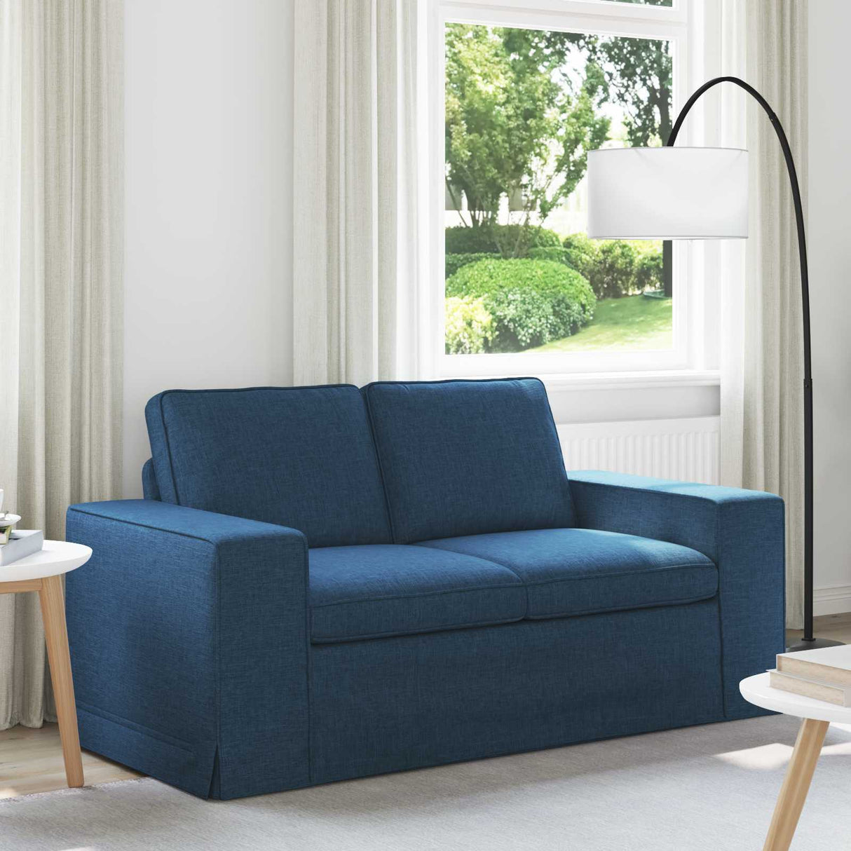 vidaXL Bank Lichtgrijs 103 x 80 x 82 cm Stof