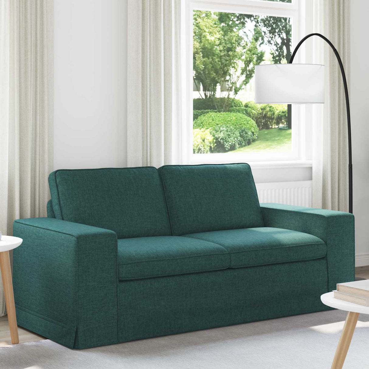 vidaXL Bank Lichtgrijs 103 x 80 x 82 cm Stof