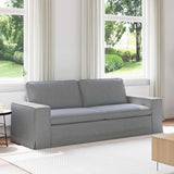 vidaXL Bank Lichtgrijs 103 x 80 x 82 cm Stof