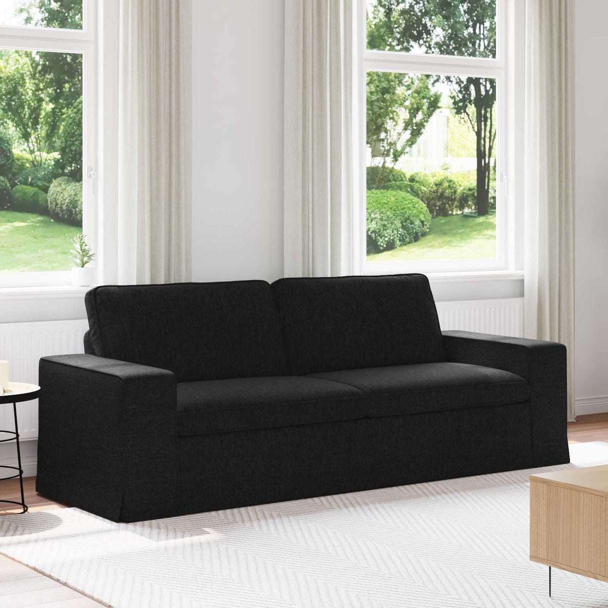vidaXL Bank Lichtgrijs 103 x 80 x 82 cm Stof