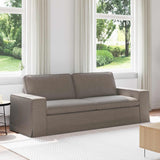 vidaXL Bank Lichtgrijs 103 x 80 x 82 cm Stof