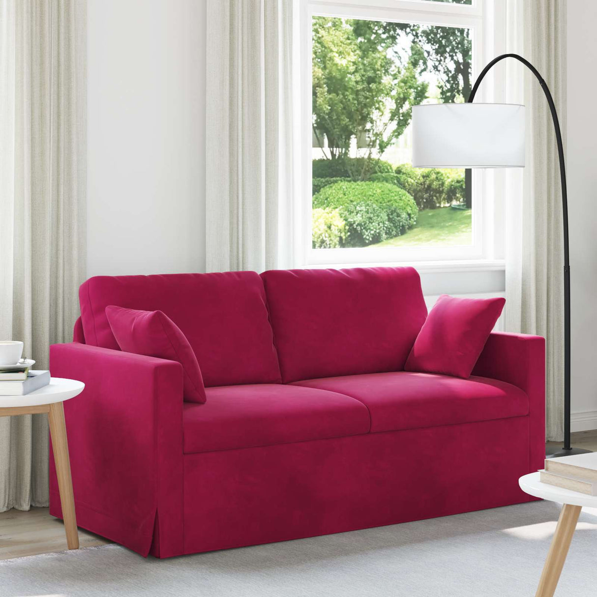vidaXL Bank Lichtgrijs 78 x 78 x 80 cm Fluweel