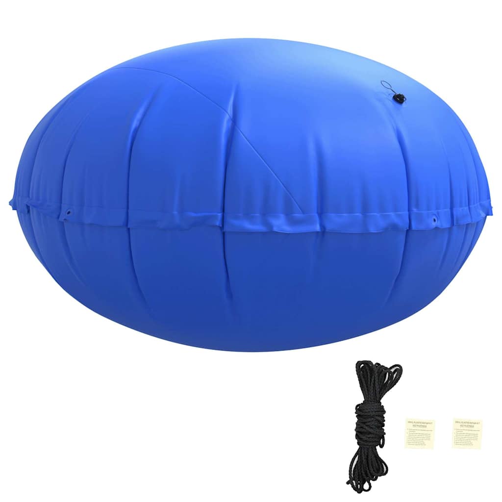 vidaXL Winter Poolkussen Blauw Ø 220 x 140 cm PVC