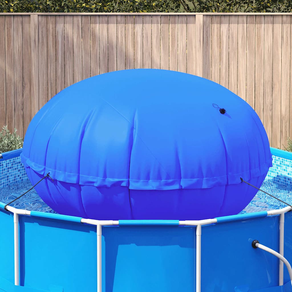 vidaXL Winter Poolkussen Blauw Ø 220 x 140 cm PVC