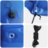 vidaXL Winter Poolkussen Blauw Ø 220 x 140 cm PVC