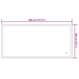 vidaXL Winter Poolkussen Blauw 380 x 180 x 140 cm PVC