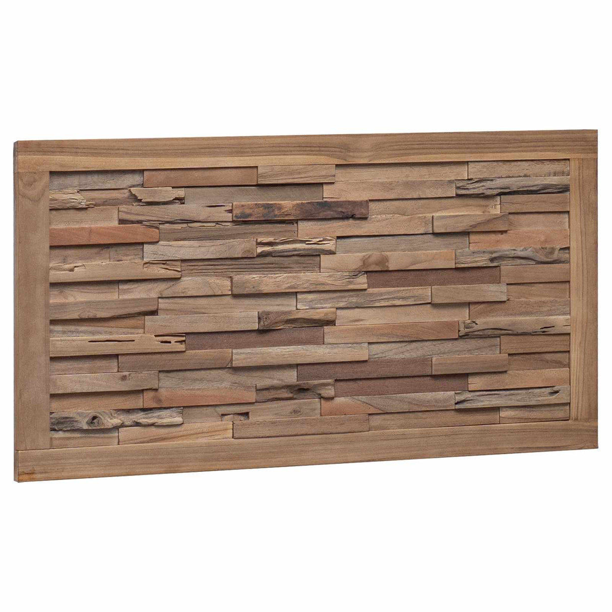 vidaXL Bed Hoofdbord Naturel Massief Teakhout
