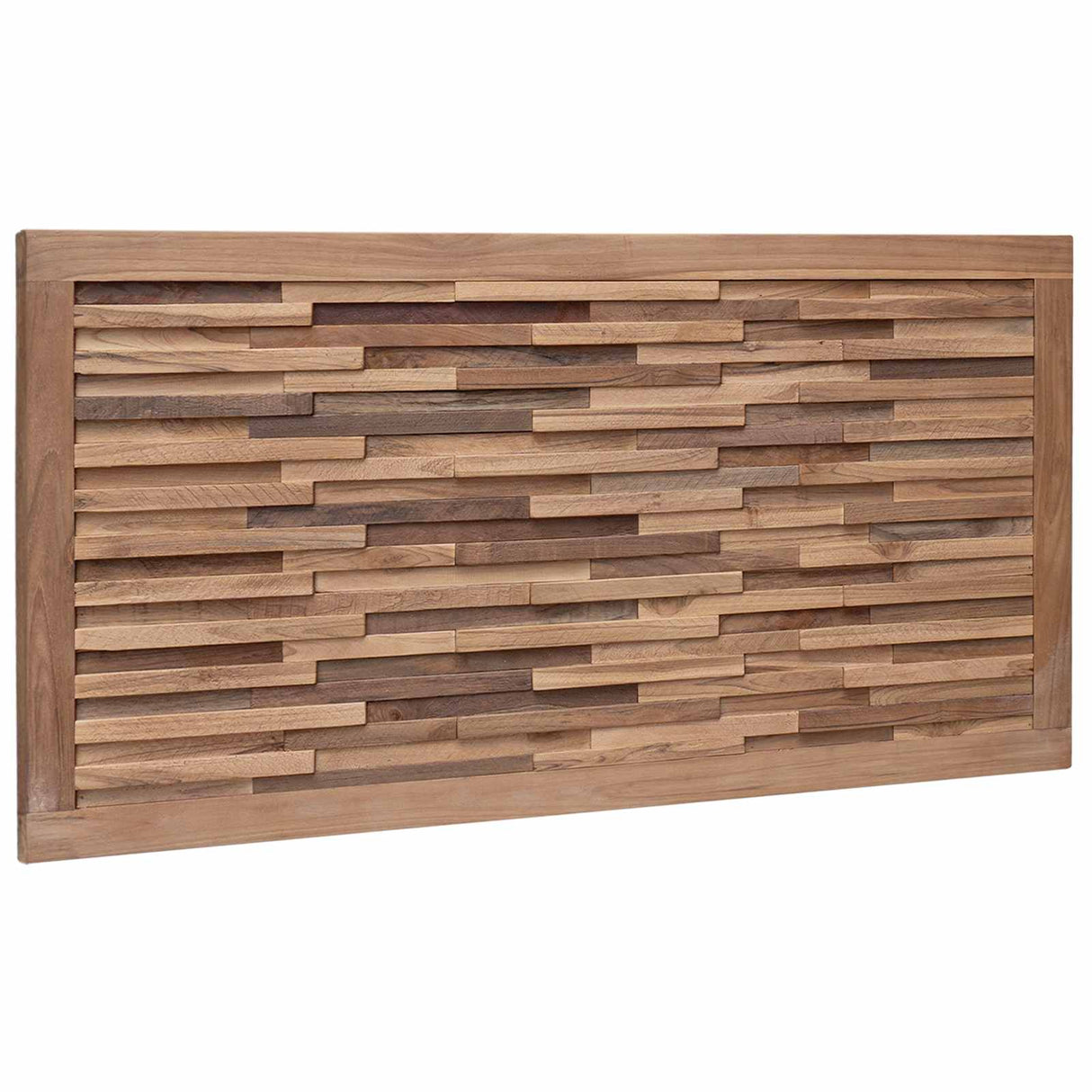 vidaXL Bed Hoofdbord Naturel Massief Teakhout