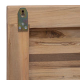 vidaXL Bed Hoofdbord Naturel Massief Teakhout