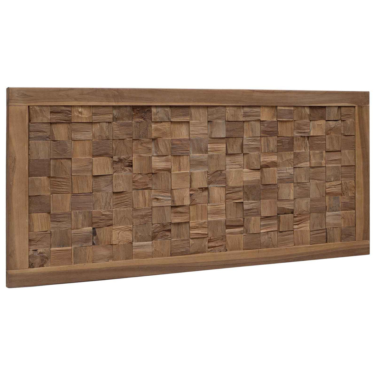 vidaXL Bed Hoofdbord Naturel Massief Teakhout