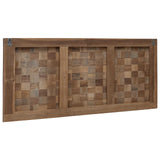 vidaXL Bed Hoofdbord Naturel Massief Teakhout