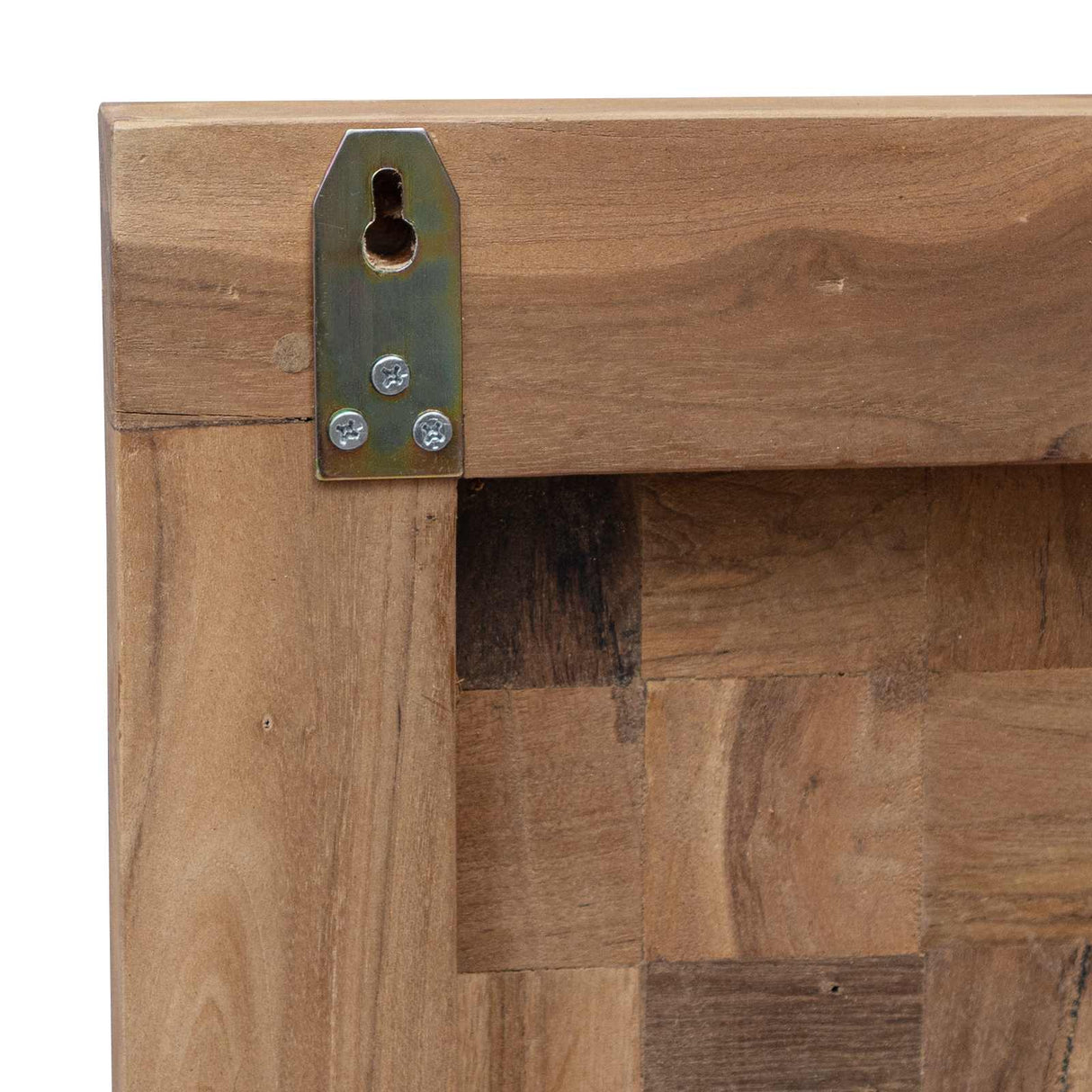 vidaXL Bed Hoofdbord Naturel Massief Teakhout