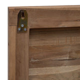 vidaXL Bed Headboard Natural Solid Teak Wood
