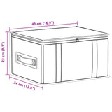 vidaXL Storage Box with Transparent Top Window Anthracite