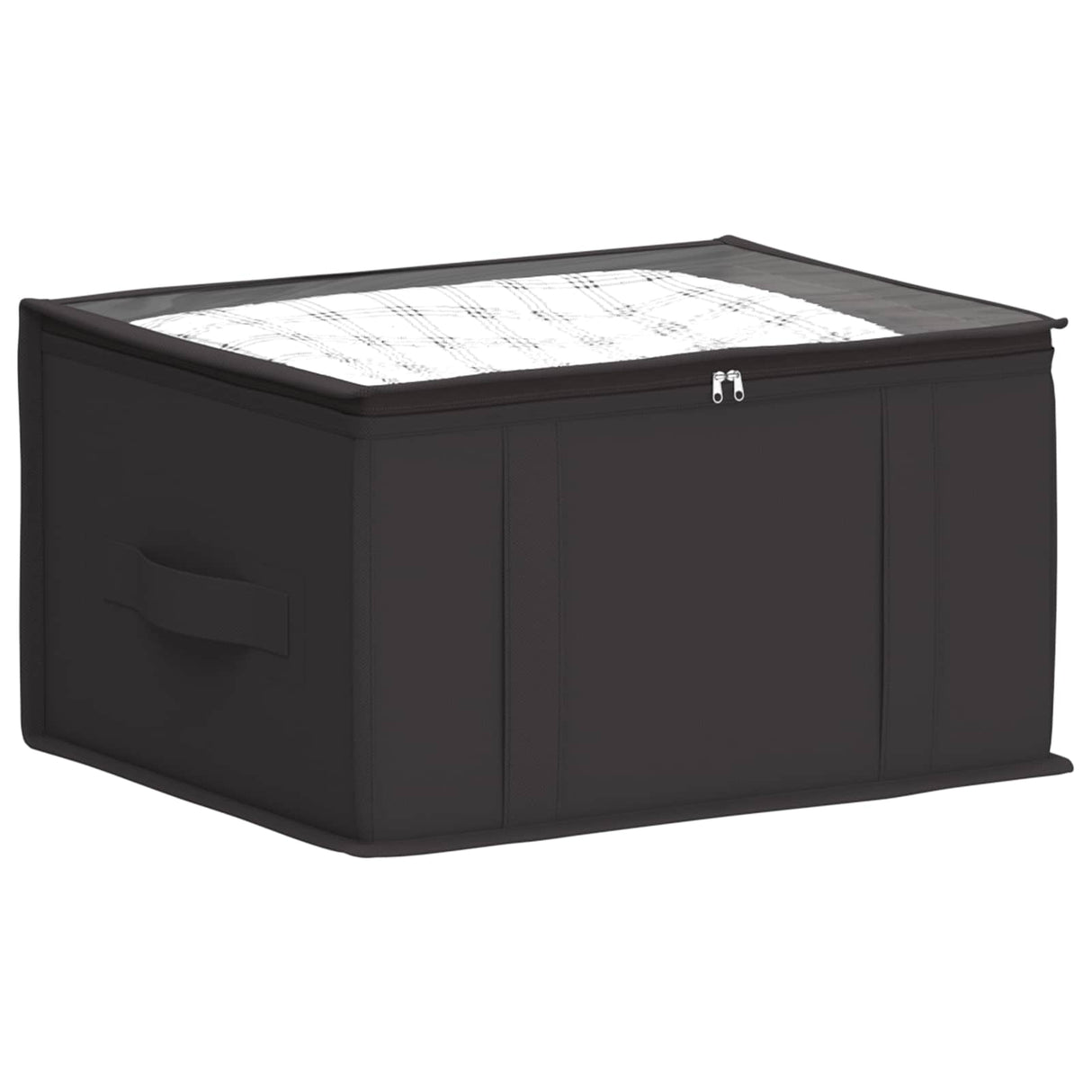 vidaXL Storage Box with Transparent Top Window Anthracite