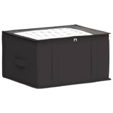 vidaXL Storage Box with Transparent Top Window Anthracite