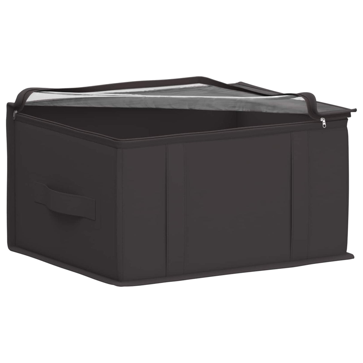 vidaXL Storage Box with Transparent Top Window Anthracite