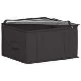 vidaXL Storage Box with Transparent Top Window Anthracite