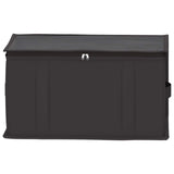vidaXL Storage Box with Transparent Top Window Anthracite