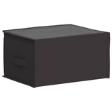 vidaXL Storage Box with Transparent Top Window Anthracite