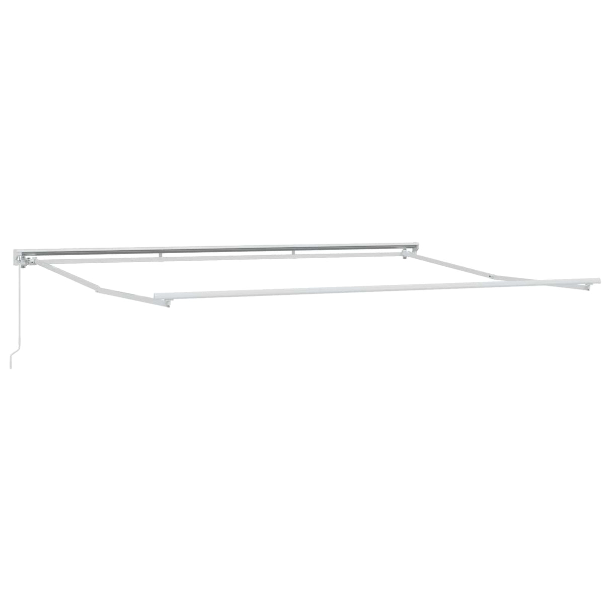 vidaXL Zonnescherm Frame Wit 2,5 x 2 m Poedergecoat staal