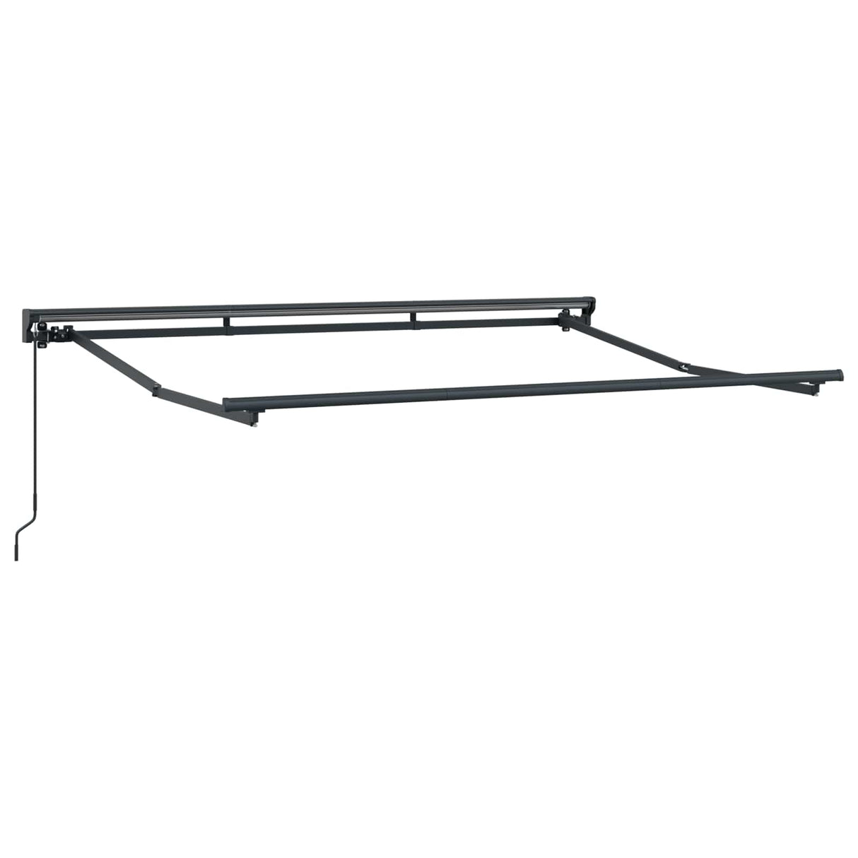 vidaXL Zonnescherm Frame Wit 2,5 x 2 m Poedergecoat staal