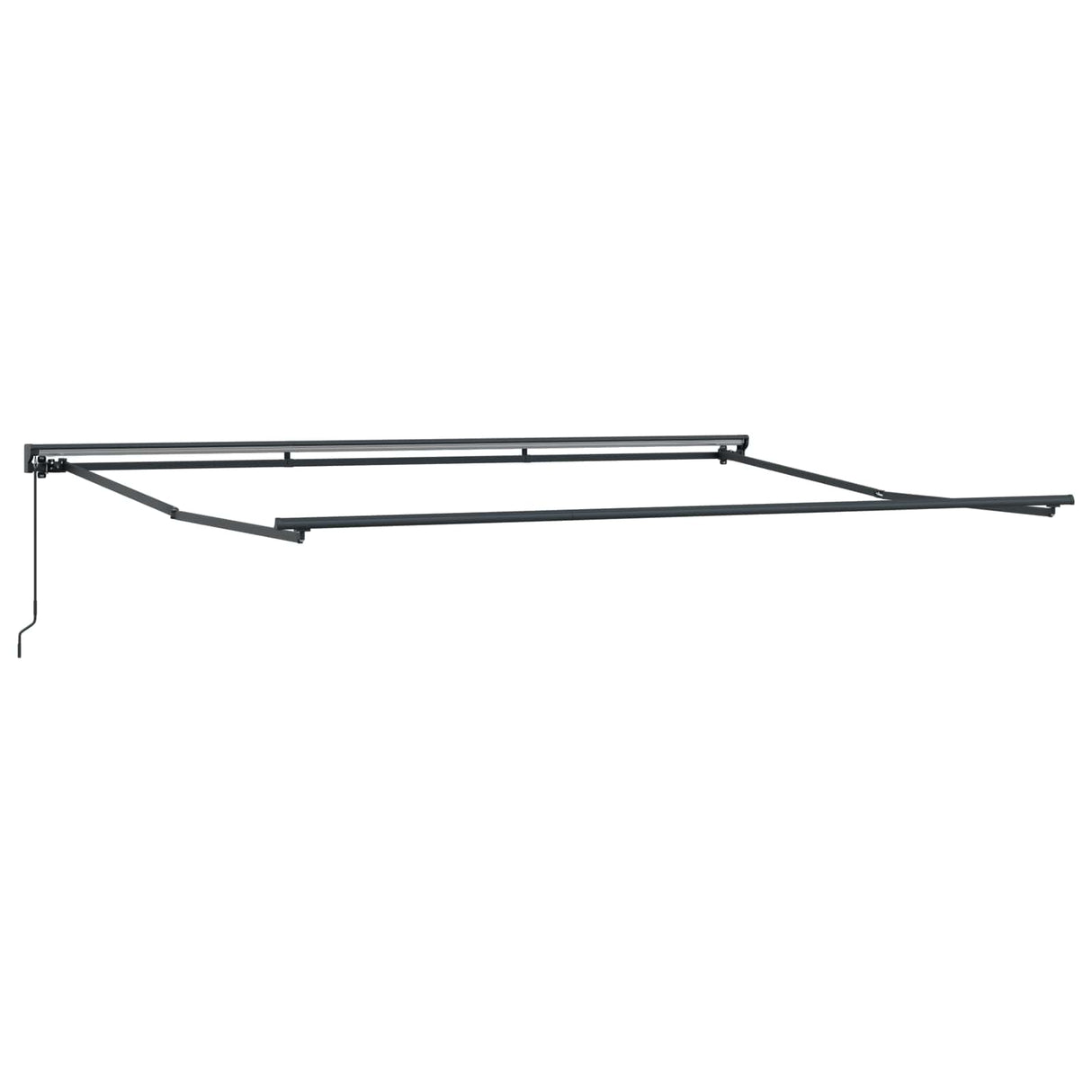 vidaXL Zonnescherm Frame Wit 2,5 x 2 m Poedergecoat staal