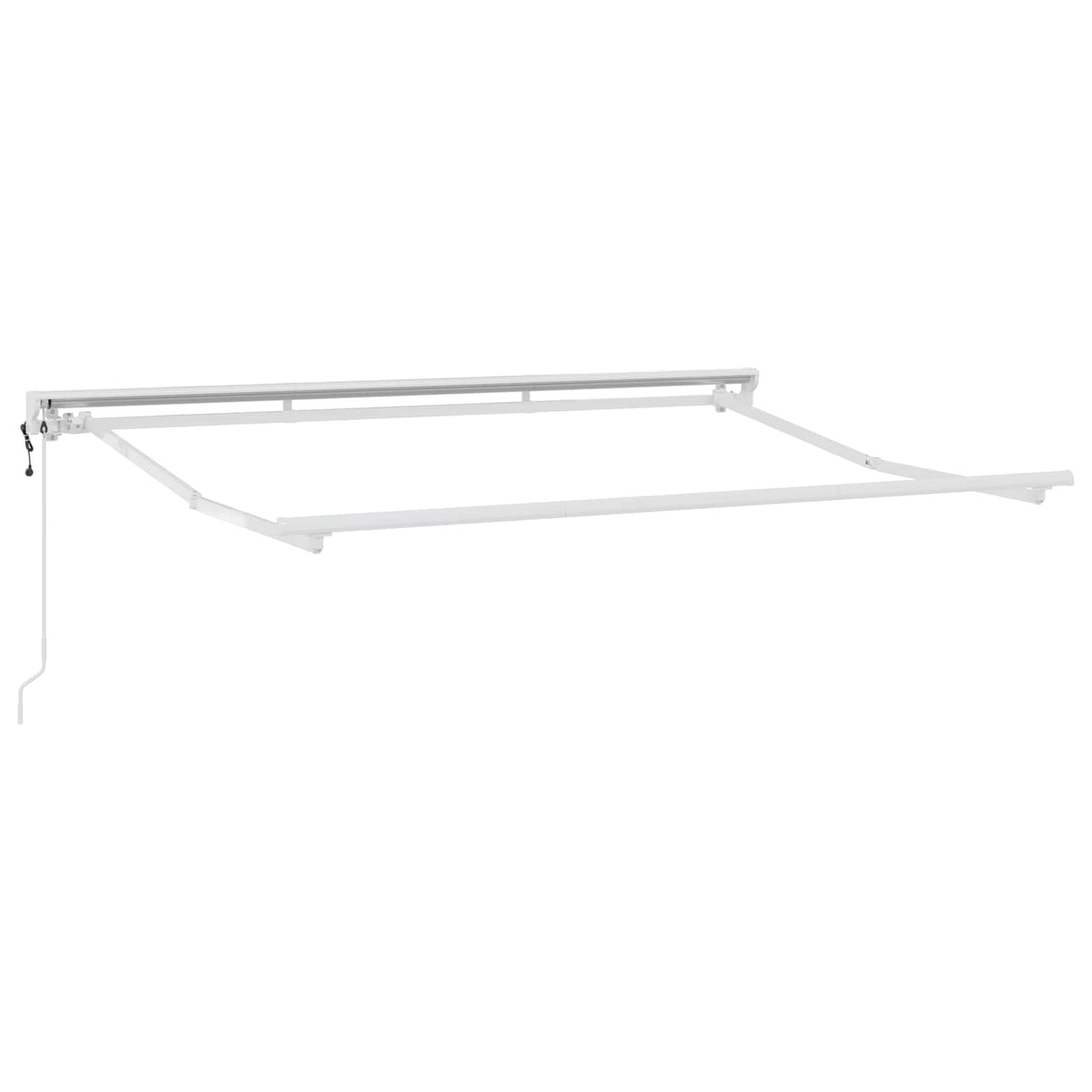 vidaXL Zonnescherm Frame Wit 2,5 x 2 m Poedergecoat staal