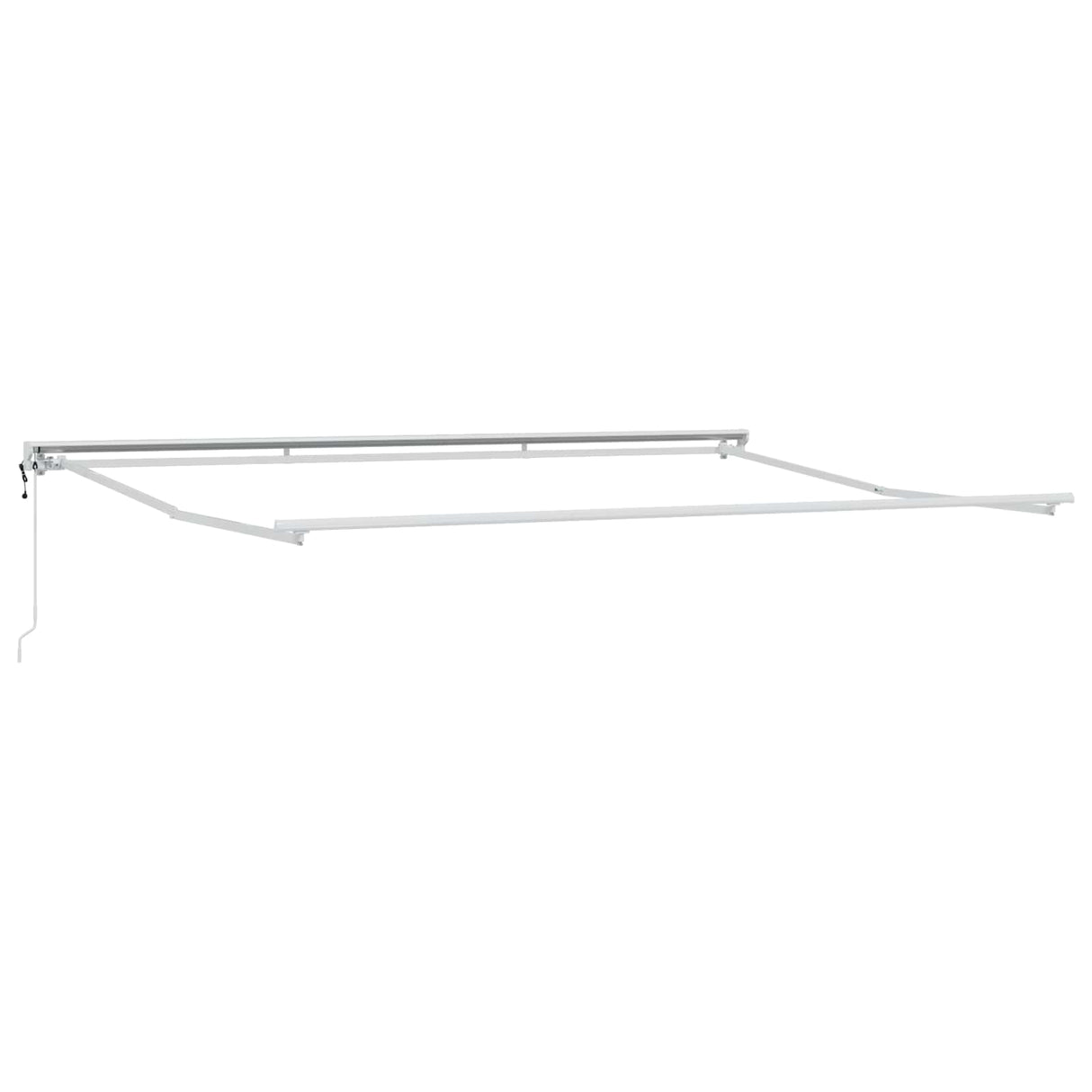 vidaXL Zonnescherm Frame Wit 2,5 x 2 m Poedergecoat staal