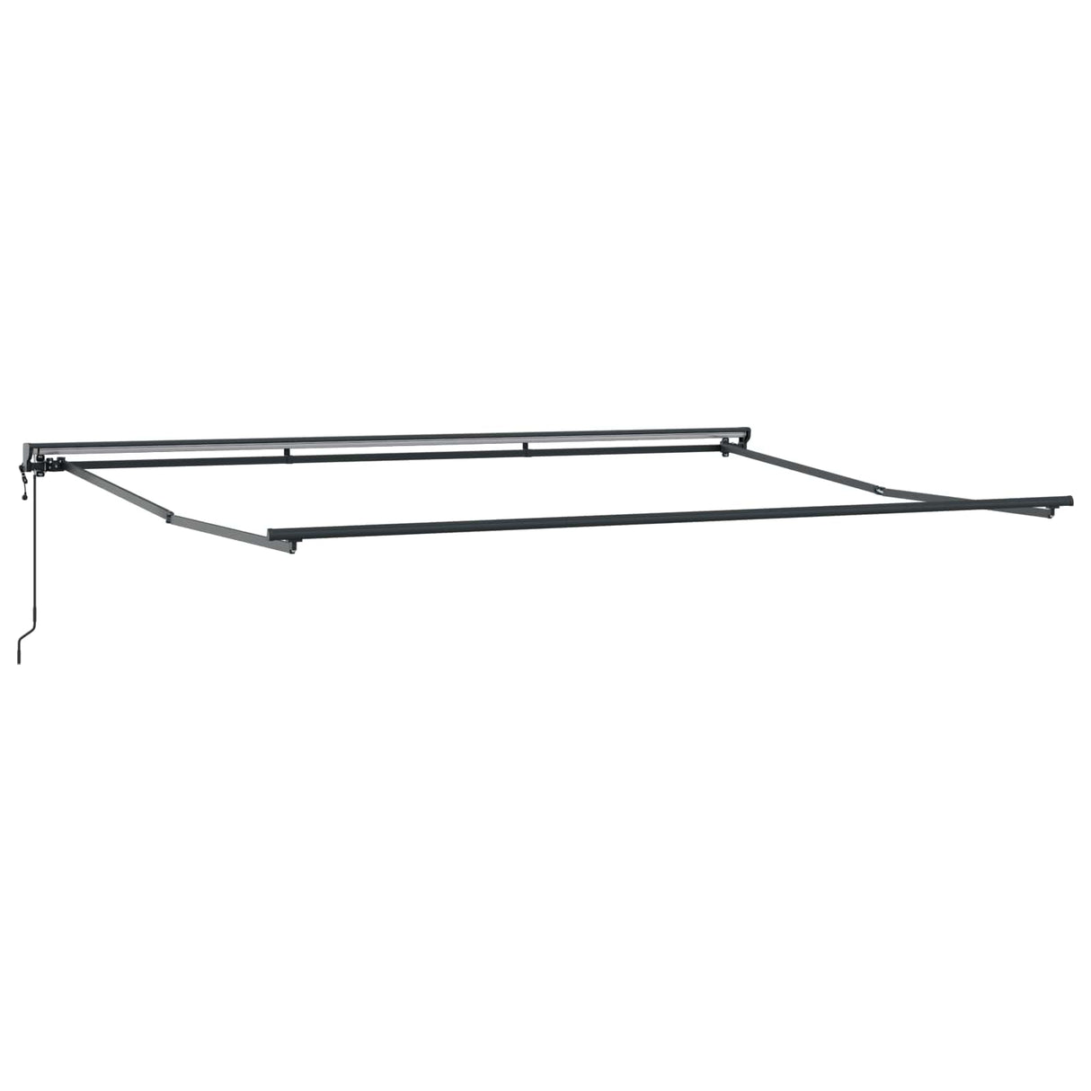 vidaXL Zonnescherm Frame Wit 2,5 x 2 m Poedergecoat staal
