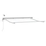 vidaXL Electric Awning Frame with LEDs White 2.5 x 2 m Aluminium