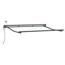 vidaXL Electric Awning Frame with LEDs White 2.5 x 2 m Aluminium