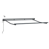 vidaXL Electric Awning Frame with LEDs White 2.5 x 2 m Aluminium