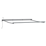 vidaXL Electric Awning Frame with LEDs White 2.5 x 2 m Aluminium
