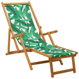 vidaXL Opvouwbare zonnebed 3 Positie Massief Eucalyptus Hout