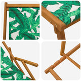 vidaXL Opvouwbare zonnebed 3 Positie Massief Eucalyptus Hout