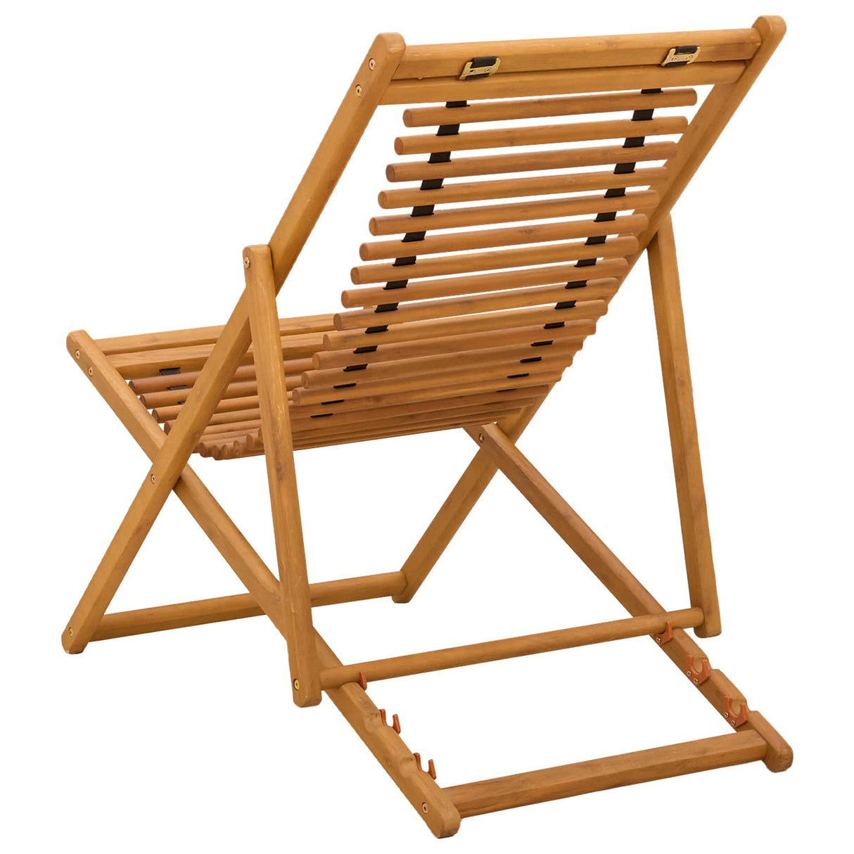 vidaXL Sun Lounger 3 Position Solid Eucalyptus Wood Natural