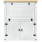 vidaXL Wijnkast Wit 97 x 45 x 114 cm Massief grenenhout