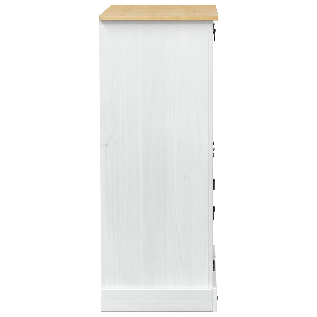 vidaXL Wijnkast Wit 97 x 45 x 114 cm Massief grenenhout