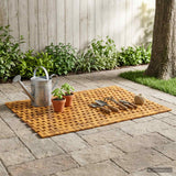 vidaXL Badmatten Naturel 65 x 100 cm Massief Acacia Hout