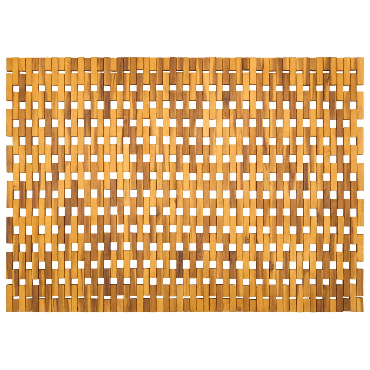 vidaXL Badmatten Naturel 65 x 100 cm Massief Acacia Hout