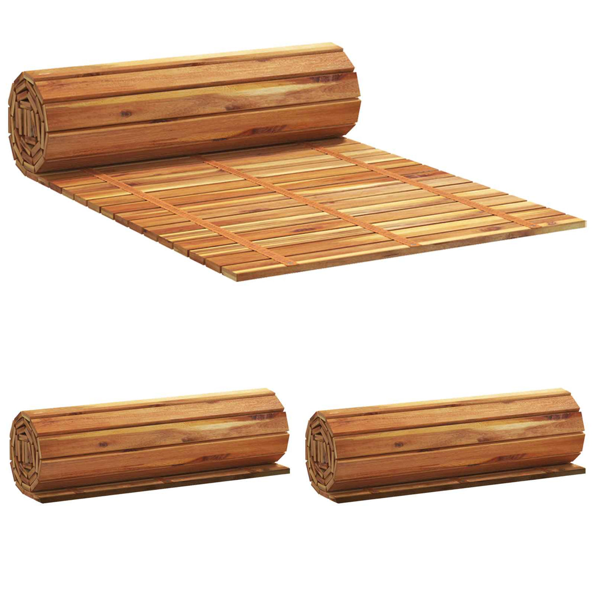 vidaXL Tuinpad 3 st Naturel 200 x 50 cm Massief Acacia Hout